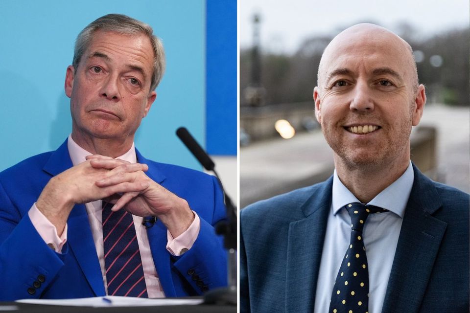 Nigel Farage (left) is 'a maverick', says Jon Burrows (right)